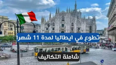 التطوع في ايطاليا لمدة 11 شهراً شاملة التكاليف فرصة تسجل الآن