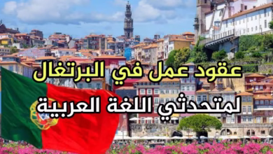 عقود عمل في البرتغال لمتحدثي اللغة العربية 2025